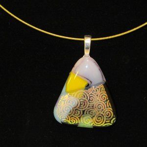 Dichroic Pendant Necklace